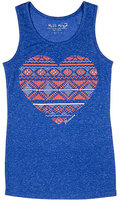 Thumbnail for your product : Miss Me Girls 7-16 Puffed Heart-Motif Tank Top
