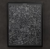 Thumbnail for your product : Restoration Hardware 1900s Lithograph Map of London