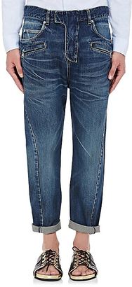 Balmain Men's Drop-Rise Crop Jeans