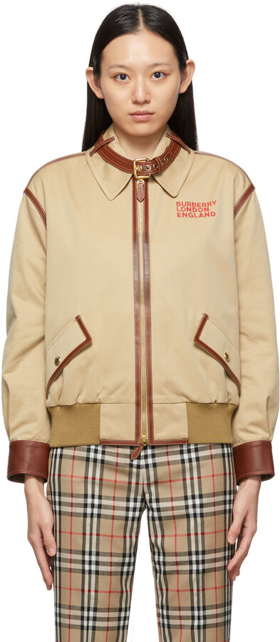 Burberry Leather Jacket Women | Shop the world's largest 