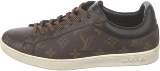 Louis Vuitton Leather Wedge Sneakers - ShopStyle