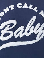 Thumbnail for your product : Zoe Karssen Don't Call Me Baby sweatshirt