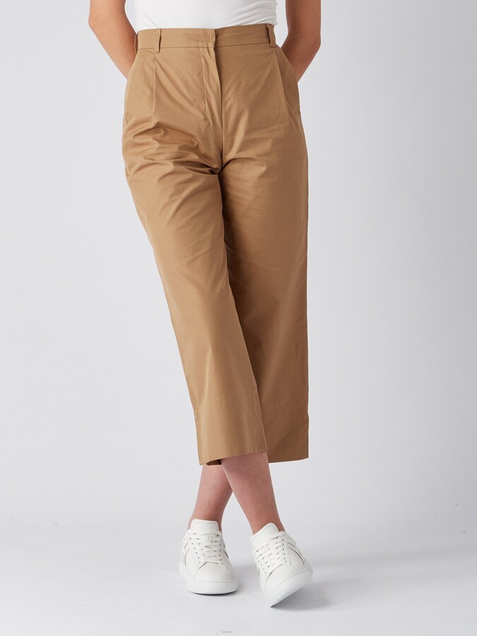 MAX MARA｜CHINO PANTS (GATTI (91310532 005 / 91310532600 S MAX MARA - Gatti cropped trousers Beige - The Corner