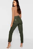 Thumbnail for your product : boohoo High Waist Distressed Mom Jeans
