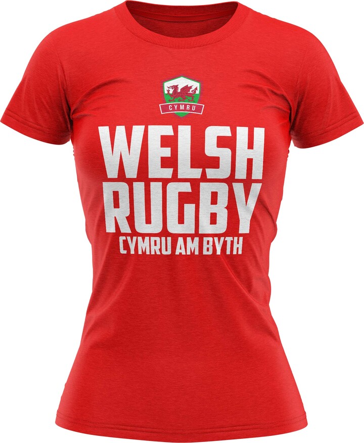 Purple Print House Welsh Rugby Shirt for Women ShopStyle Tops