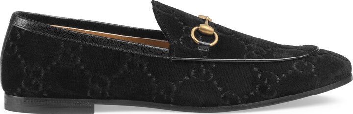 men's gucci jordaan gg velvet loafer