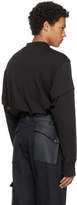 Thumbnail for your product : Helmut Lang Black Long Sleeve Military Cocoon Vienna T-Shirt