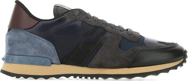 Valentino Garavani Rockstud Camouflage Rockrunner Sneakers