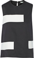 Thumbnail for your product : Kenzo Striped cotton-blend twill top