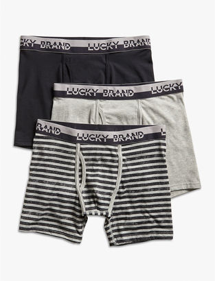 Lucky Brand 3 Pack Stretch Boxer Brief