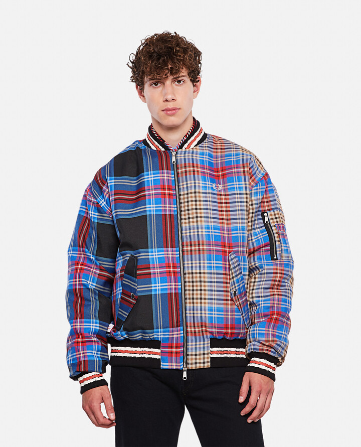 Fred Perry Charles Jeffrey LOVERBOY X tartan bomber jacket - ShopStyle