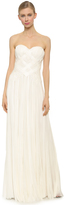 Thumbnail for your product : J. Mendel Strapless Woven Gown