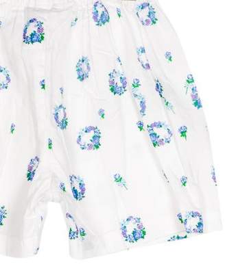 Rachel Riley Girls' Floral Print Mini Shorts