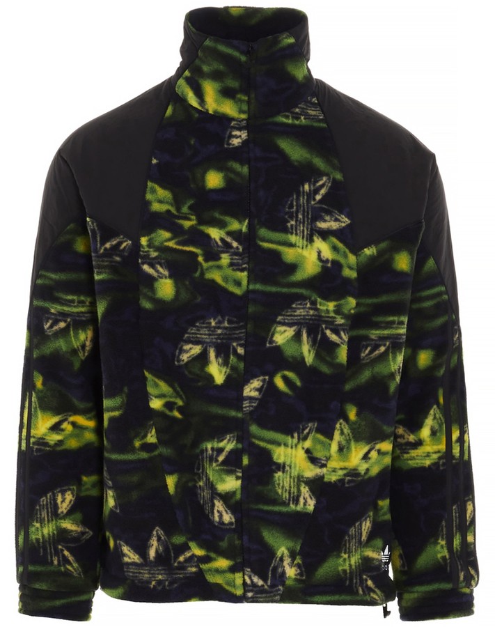 adidas Big Trefoil Printed Polar Fleece Track Jacket - ShopStyle