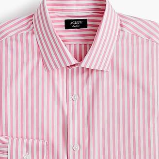 J.Crew Ludlow stretch two-ply easy-care cotton dress shirt in pink stripe