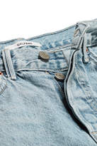 Thumbnail for your product : GRLFRND Helena Distressed High-rise Straight-leg Jeans - Light denim