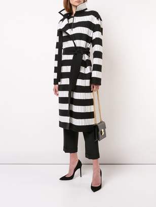 Akris striped trench coat
