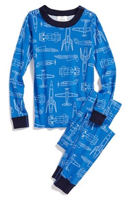 Hanna Andersson 'Blueprint' Organic Cotton Two-Piece Fitted Pajamas (Toddler Boys, Little Boys & Big Boys)