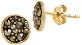 Thumbnail for your product : Lord & Taylor 18 Kt Gold Over Sterling Silver And Marcasite Stud Earrings