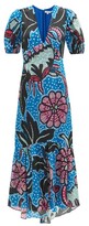 Thumbnail for your product : Rhode Resort Esther Puff-sleeve Floral-print Poplin Maxi Dress - Blue Print