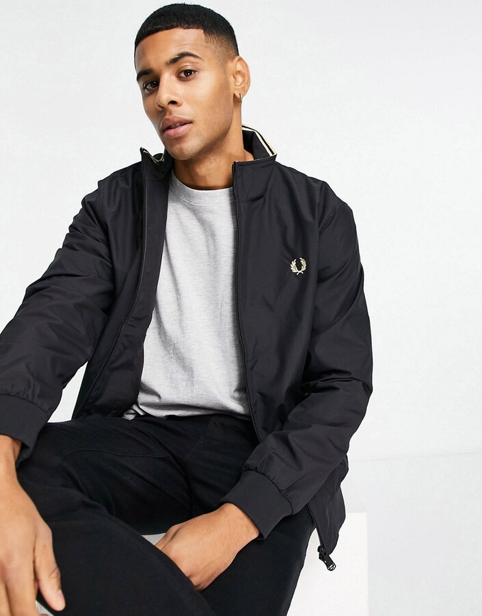 Fred Perry Brentham jacket in black - ShopStyle