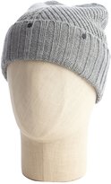 Thumbnail for your product : Vince Camuto Jersey Heather Grey Chevron Knit Studded Ribbed Cuff Hat