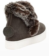 Thumbnail for your product : J/Slides Sean Faux Fur Suede Ankle Booties