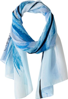 Calvin Klein Women's Abstract Cloud Chiffon Scarf - ShopStyle Scarves &  Wraps