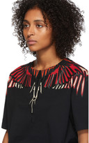 Thumbnail for your product : Marcelo Burlon County of Milan Black Geometric Wings T-Shirt