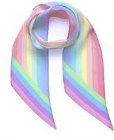 Thumbnail for your product : Ingmarson Henley Silk Stripe Neck Scarf Rainbow Pastel