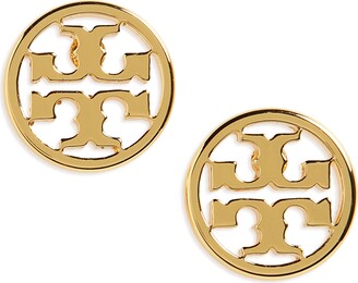 Tory Burch Circle Logo Stud Earrings - ShopStyle