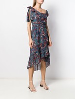 Thumbnail for your product : Ulla Johnson Asymmetric Printed Ruffle Dress