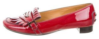 Tod's Patent Leather Round-Toe Loafers