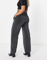 Thumbnail for your product : JDY wide leg glam pants in silver
