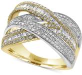 Thumbnail for your product : Effy Duo by EFFYandreg; Diamond Wrap Ring (1-1/4 ct. t.w.) in 14k Yellow and White Gold