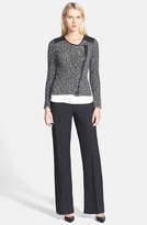 Thumbnail for your product : Classiques Entier Stretch Wool Wide Leg Pants