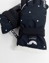 Thumbnail for your product : Protest Quite snow glove in black