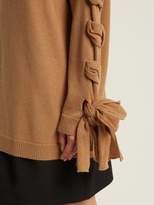 Thumbnail for your product : Valentino Laced Cashmere Sweater - Womens - Camel