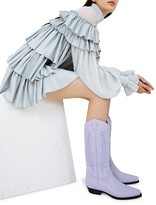 Thumbnail for your product : Wandering Pleated Satin Mini Dress