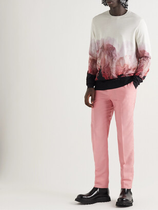 Alexander McQueen Straight-Leg Wool and Mohair-Blend Suit Trousers - Men - Pink - IT 46