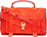 Thumbnail for your product : Proenza Schouler Medium Poppy Red Suede PS1 Messenger Bag
