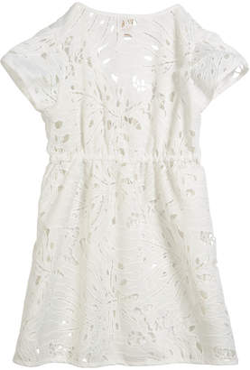 Milly Tropical Embroidery Swim Coverup, Size 4-6