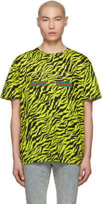 Gucci Yellow Zebra Vintage Logo T-Shirt