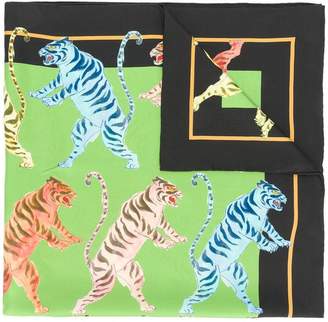 Gucci tiger print scarf