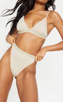 Thumbnail for your product : PrettyLittleThing Nude Tonal High Leg Knicker