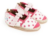 Thumbnail for your product : Robeez 'Fun Dot' Espadrille Crib Shoe (Baby & Walker)
