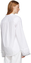 Thumbnail for your product : See by Chloe White Poplin Embroidered Shirt