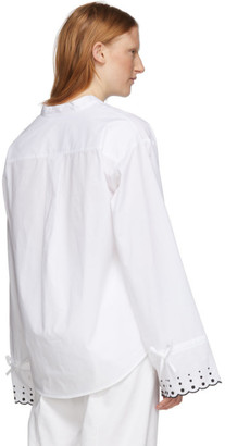 See by Chloe White Poplin Embroidered Shirt