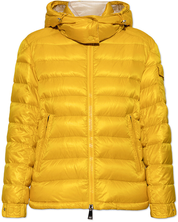 Moncler ‘Dalles’ Hooded Down Jacket Yellow ShopStyle