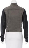 Thumbnail for your product : Rag & Bone Leather Paneled Denim Jacket